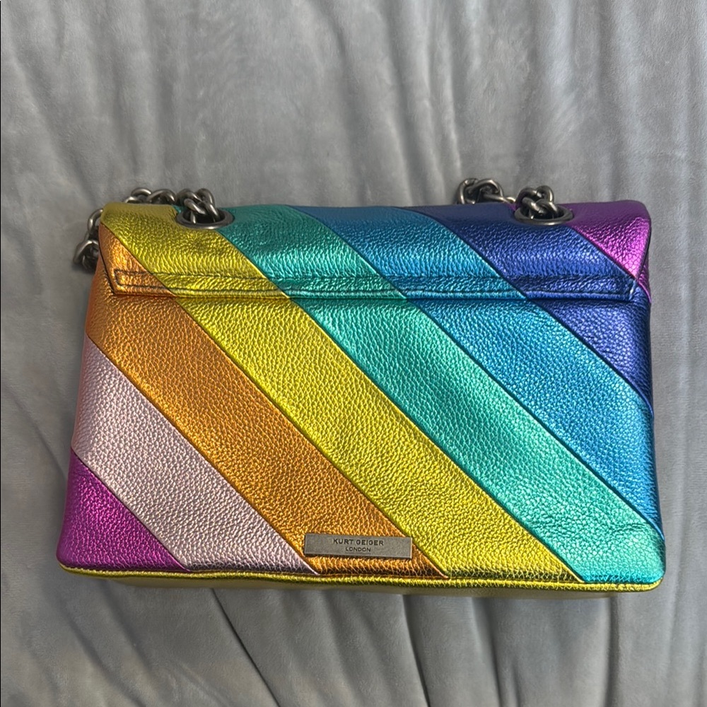 Kurt Geiger Multicolor Rainbow Shoulder Bag - Picture 3 of 16